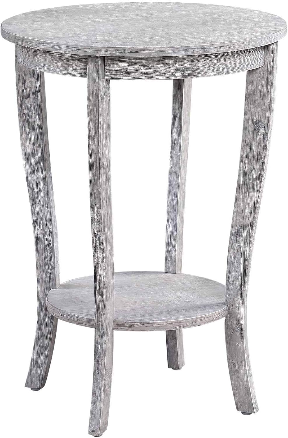 White Round End Table T778143