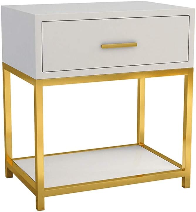 Black Mini Bedside Nightstand Storage Cabinet K8032