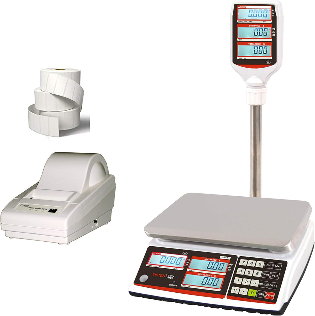 Price Computing Scale with DLP-50 Thermal Label Printer and 1 Case of Labels S170924