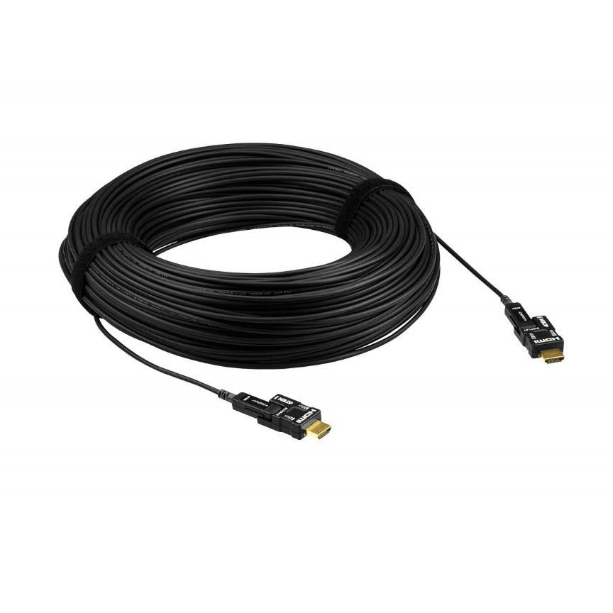 Video / audio cable kit, 328 ft, hybrid copper/fiber optic, active, plenum, 4K support M26820