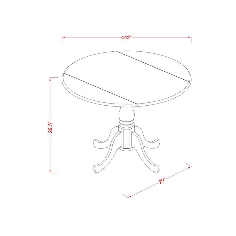 3 Piece Linen White Baby Blue Dinette Set A5570