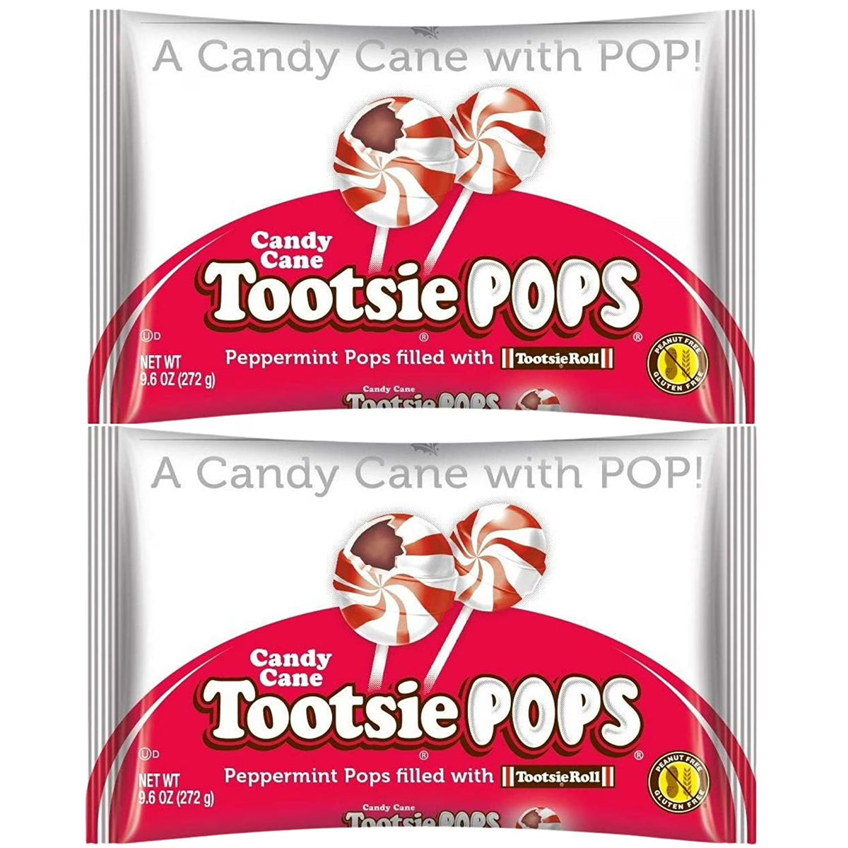 Peppermint Candy Cane Tootsie Pops Pack of 2 F9265