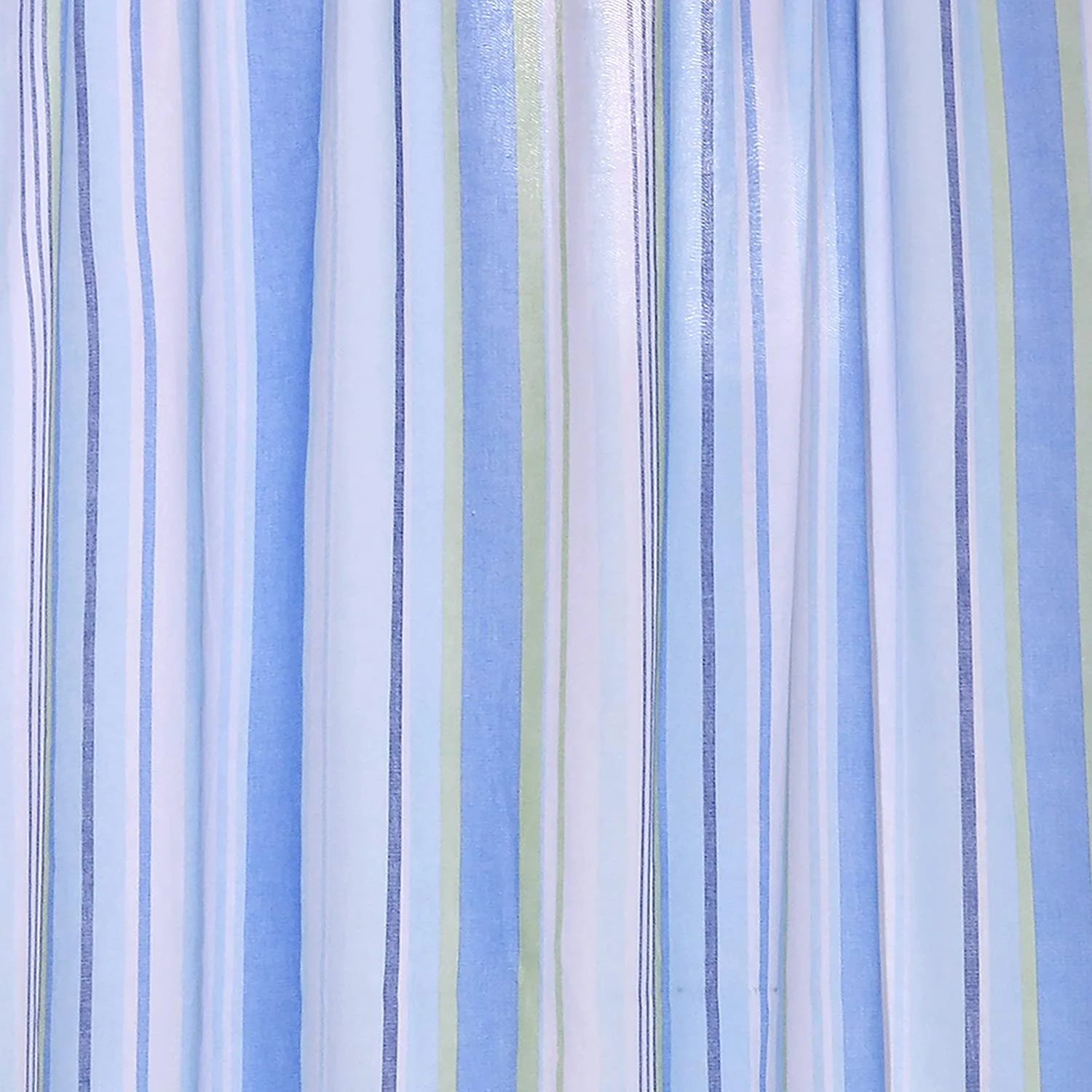 Striped Coastal Fish Drape Panel in Blues and Greens G304