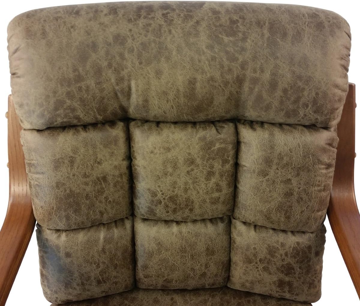 Rawhide Microsuede Swivel Tilt Caster Arm Chair Q573309