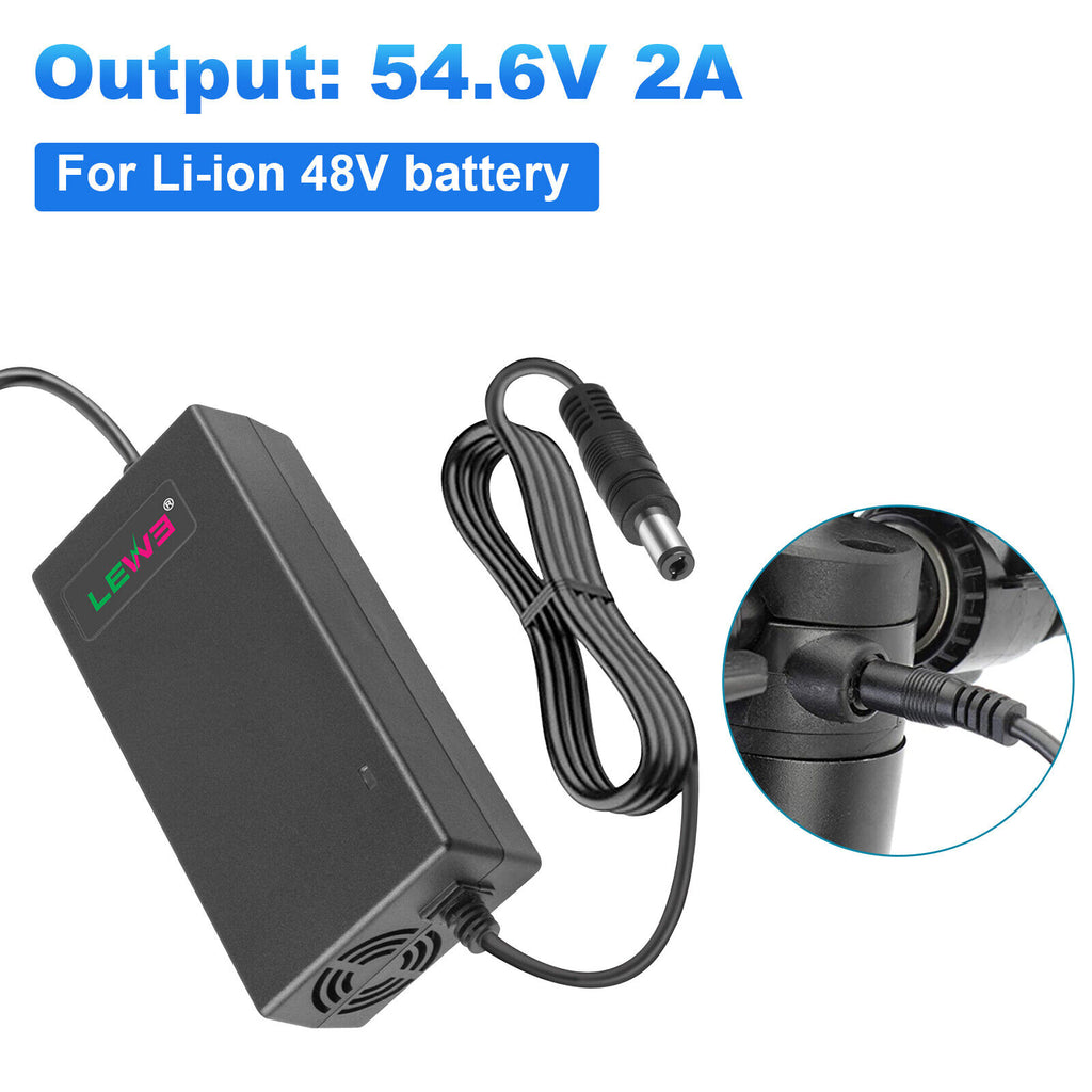 54.6V2A Charger Adapter for 48V Li-ion Battery Ebike I597891