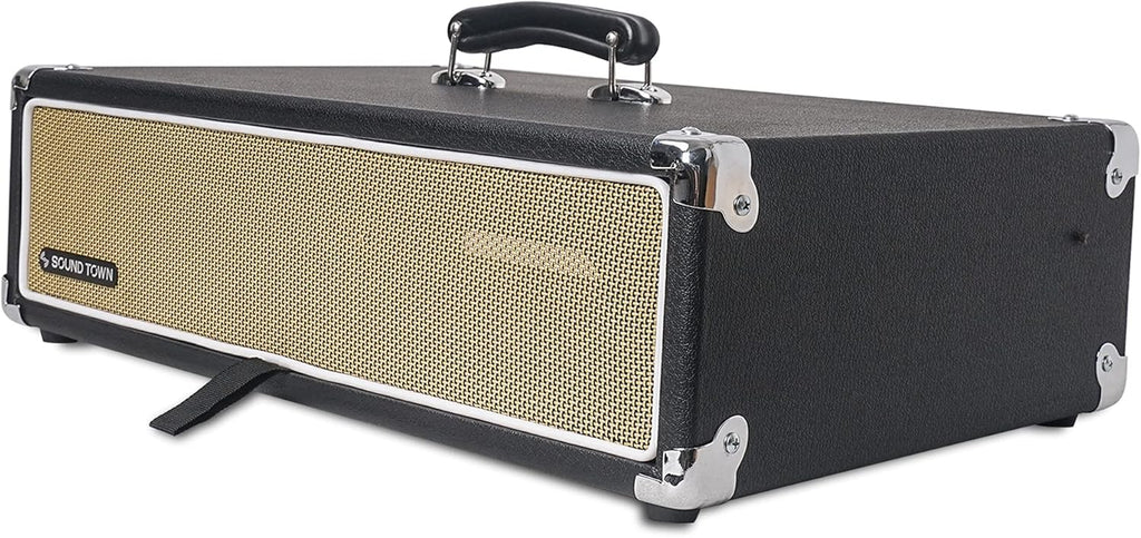 Vintage 2U Amp Rack Case with Rubber Feet, Black R5306