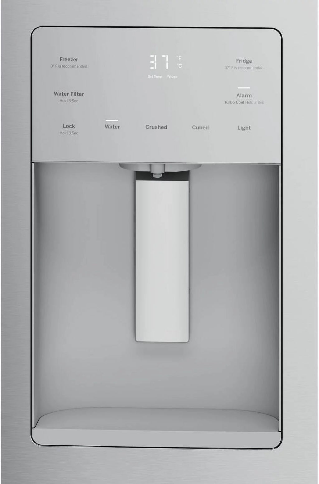 33" Counter Depth Side by Side Refrigerator with 17.5 cu. ft. T457