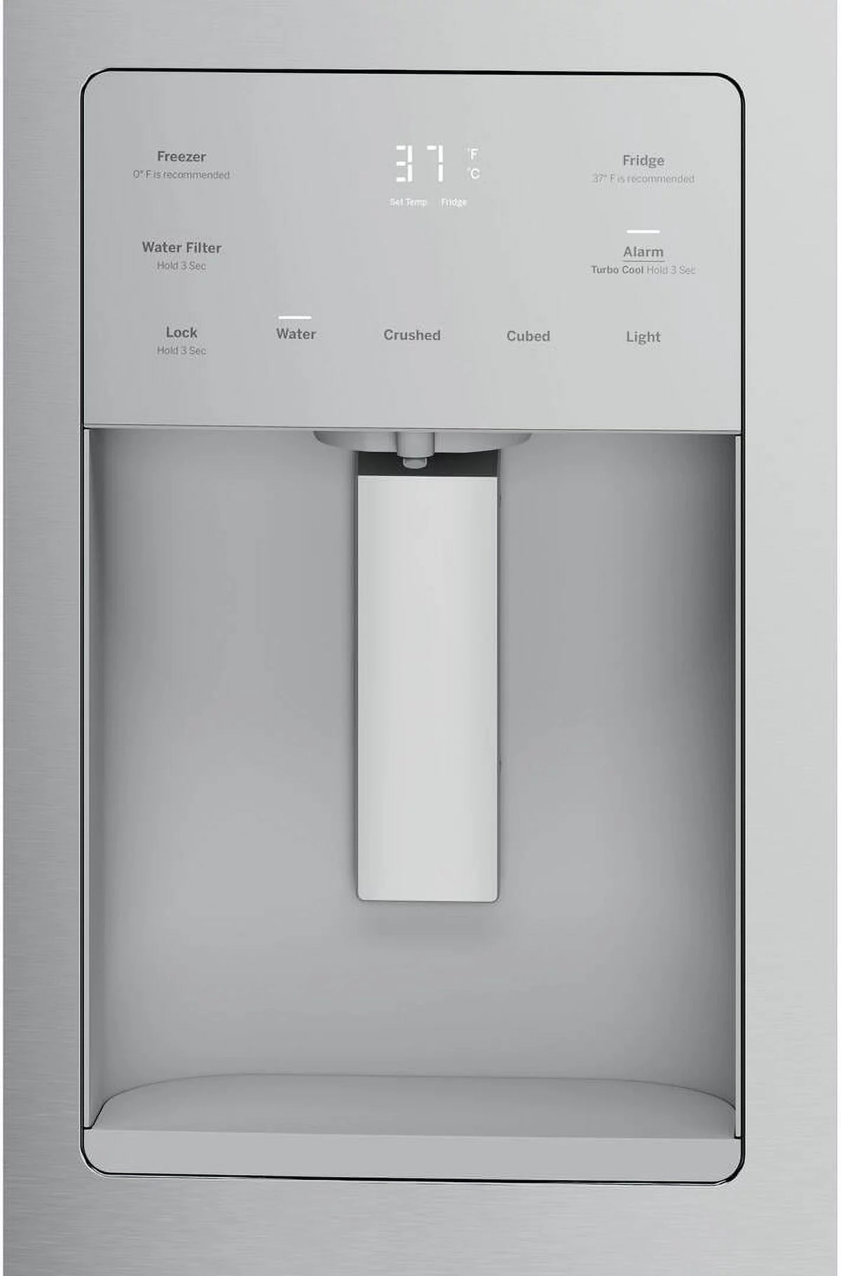 33" Counter Depth Side by Side Refrigerator with 17.5 cu. ft. T457