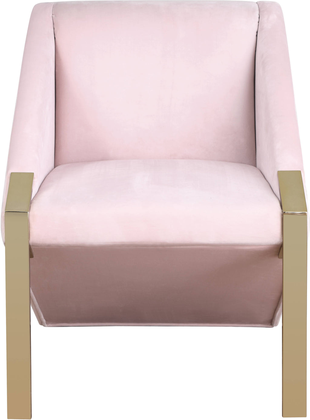 Pink Velvet Accent Chair Q982305