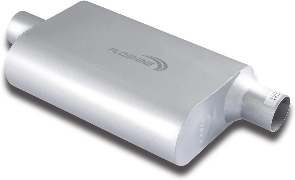 Dual Chamber 2.25 inch Inlet/Outlet Exhaust Muffler Pack of 2 F830717