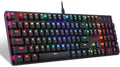 Wireless Bluetooth Mechanical Gaming Keyboard with RGB Backlit Blue Switches H146634