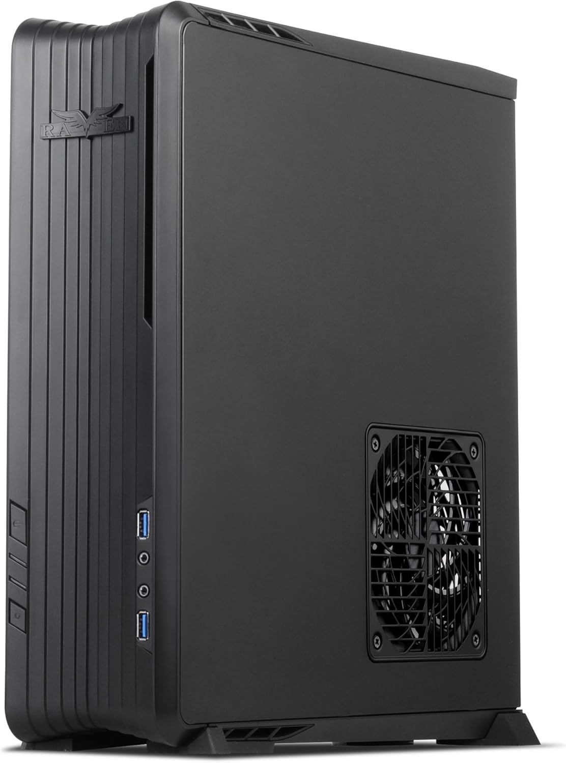 Black Mini-ITX/DTX SFX Computer Case with PCI-E Riser Card I226965