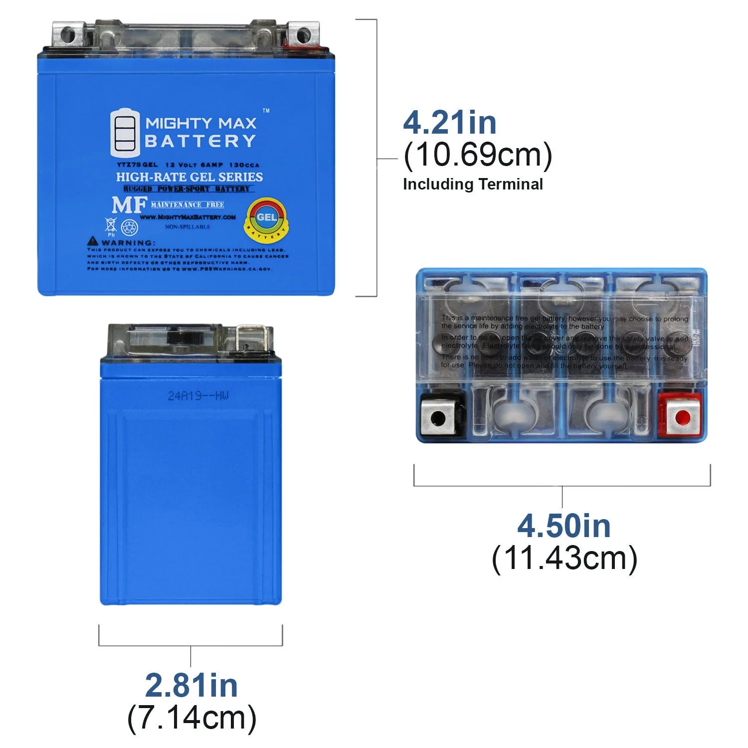 12V 6AH GEL Replacement Battery - 10 Pack B37880