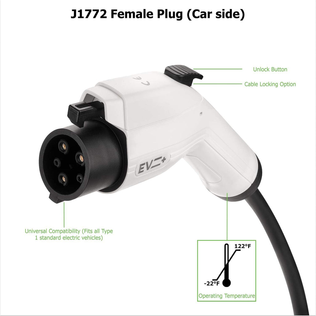 20Ft Level 2 Electric Car Charger Extension Cable U764