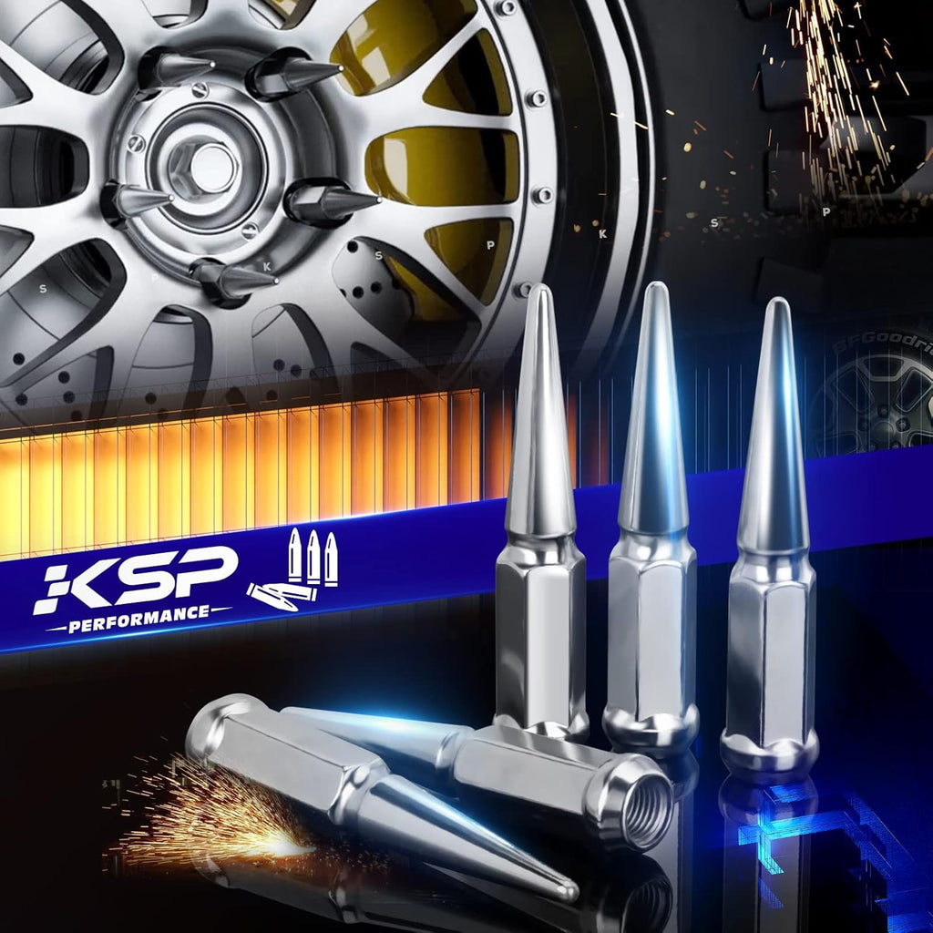 32pcs Chrome Conical Closed End Bulge Acorn Lug Nuts X17664