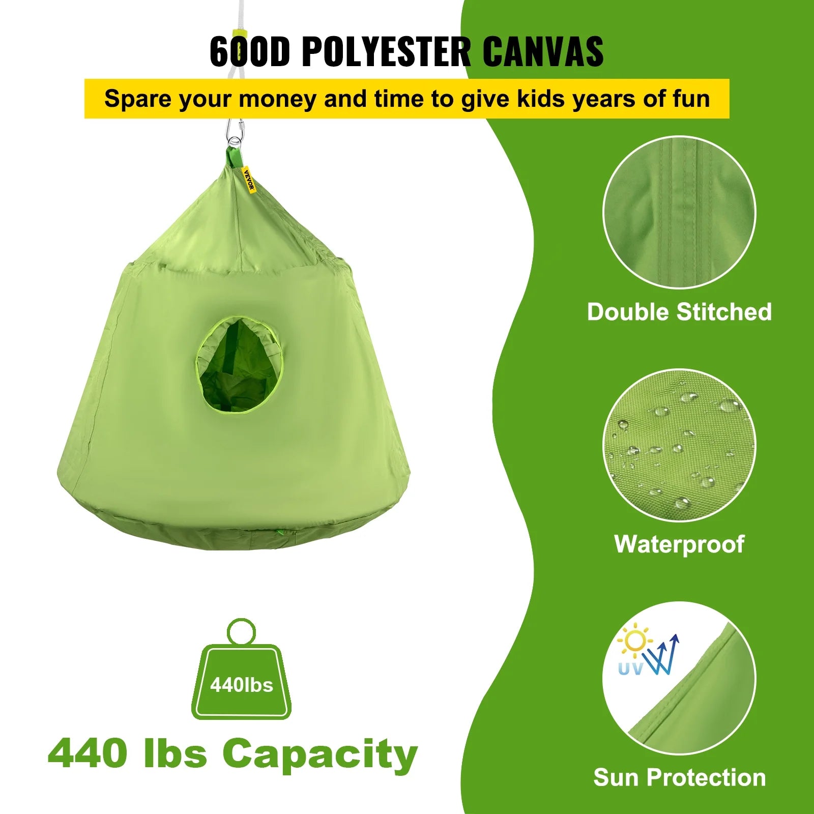 Green Hanging Tree Tent Hammock V499