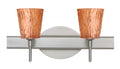 Satin Nickel Stone Copper Foil LED Wall Light H466912