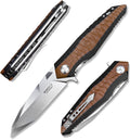 Green D2 Tool Steel Folding Pocket Knife with G10 Handle G2247