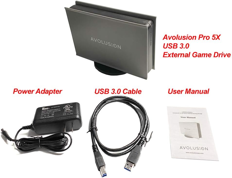 8TB USB 3.0 External Hard Drive (Grey) V1506