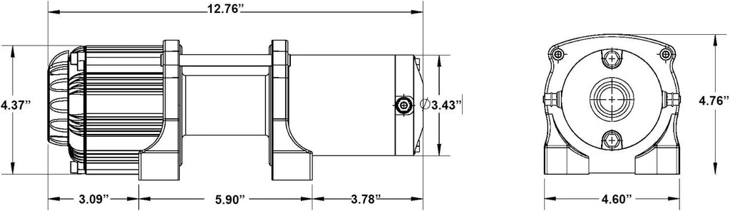 Winch Mounting Plate Pack of 2 T30312