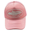 Cortiez Bold White Oval Ship Logo Trucker Hat - Pink