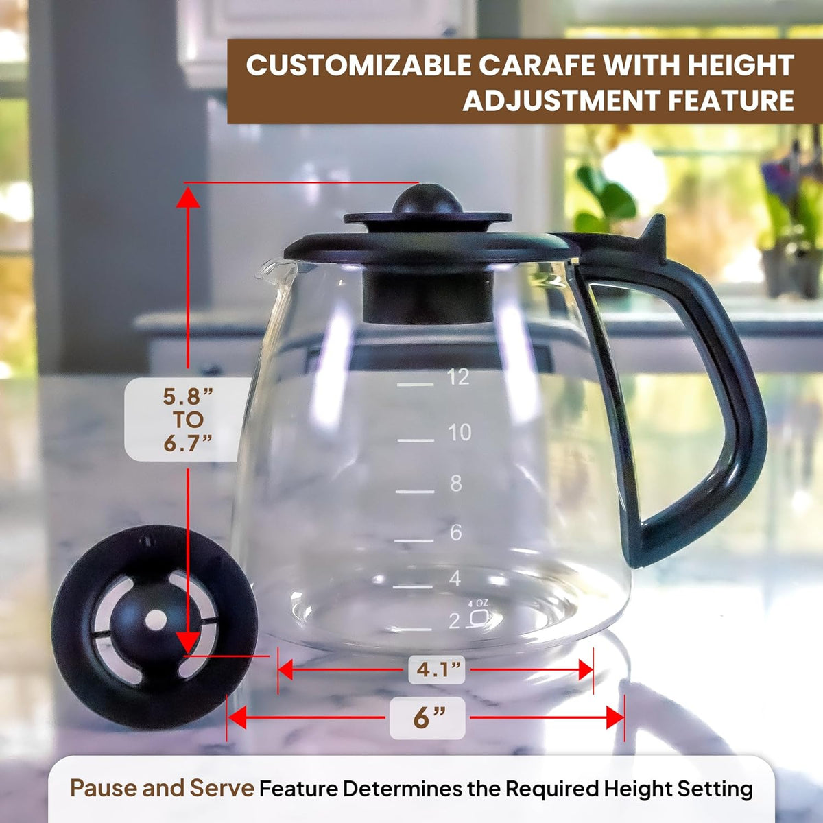 12 Cup Replacement Carafe M891