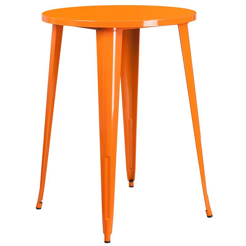 Round Green Metal Bar Table Set with 2 Stools K24398