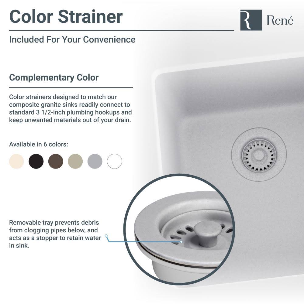 Composite Granite Kitchen Sink, Carbon W60215