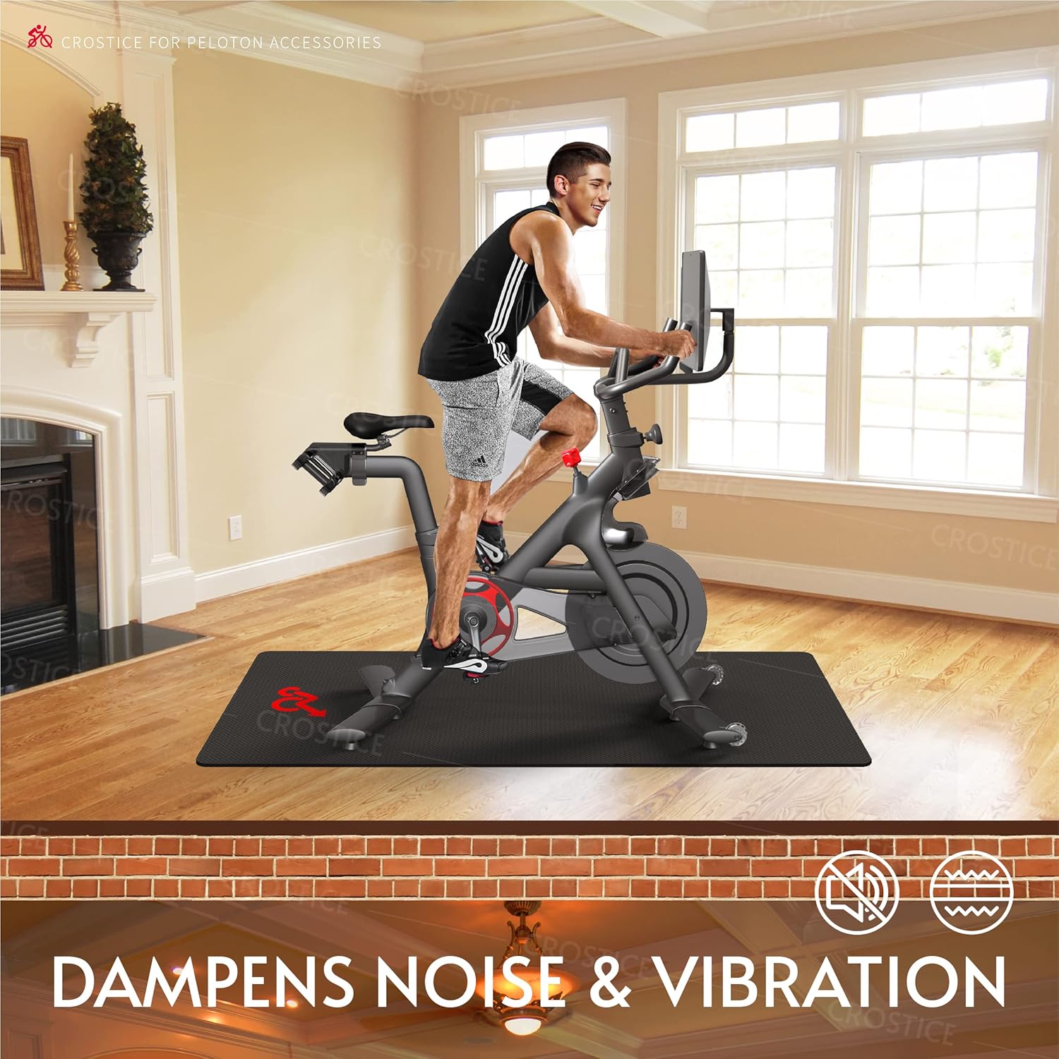 6mm Exercise Mat for Stationary Bike B941632
