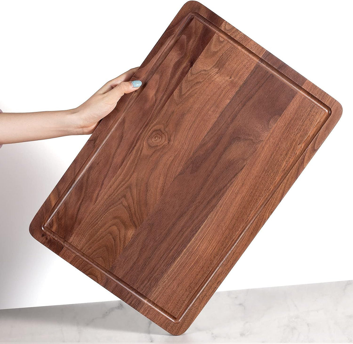 Walnut Wood Cutting Board with Juice Groove, Pack of 2 W634020
