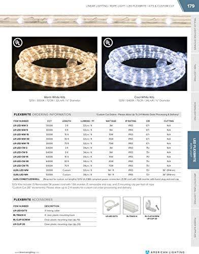 75 ft Warm White 3000K LED Flexible Rope Light Kit J6279