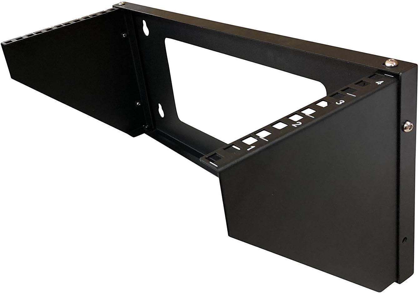 19 Inch Steel Vertical Rack Wall Mountable Server Rack Mount (Black-6U) W2121