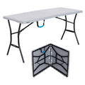 Gray 5 Foot Rectangle Fold-in-Half Table Q2151