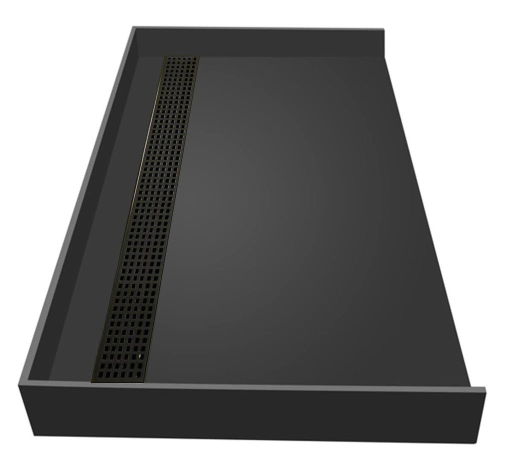 Bronze Shower Base with Grate K994