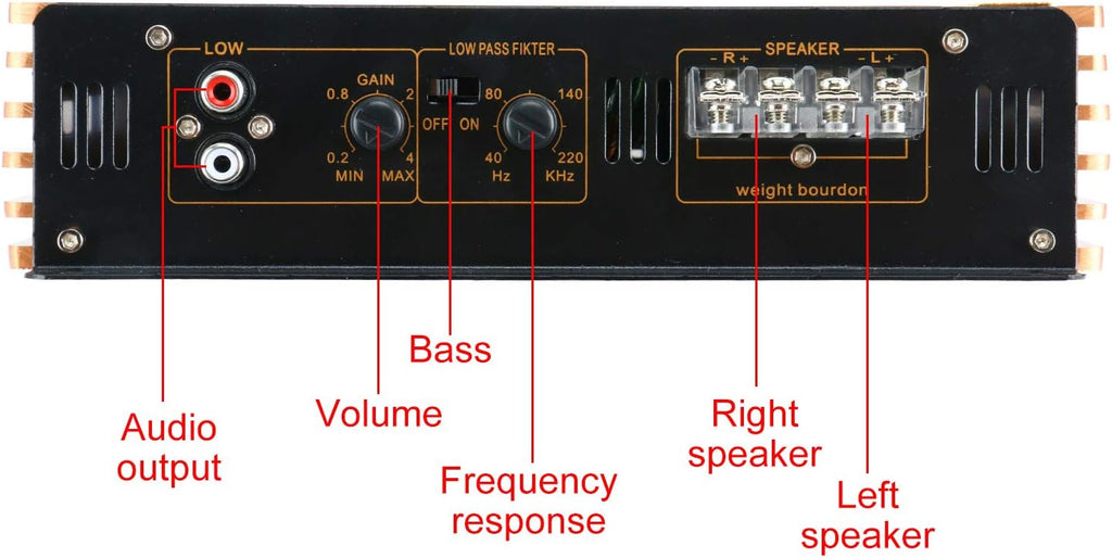 2200W 2 Channel Car Amplifier H880384