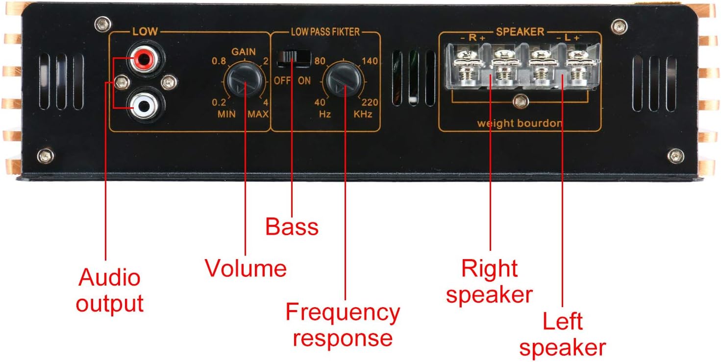 2200W 2 Channel Car Amplifier H880384