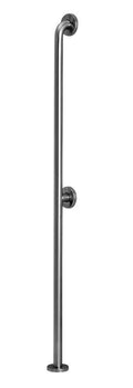 52-in Satin Steel Floor-Mounted Grab Bar Stainless Steel B2206