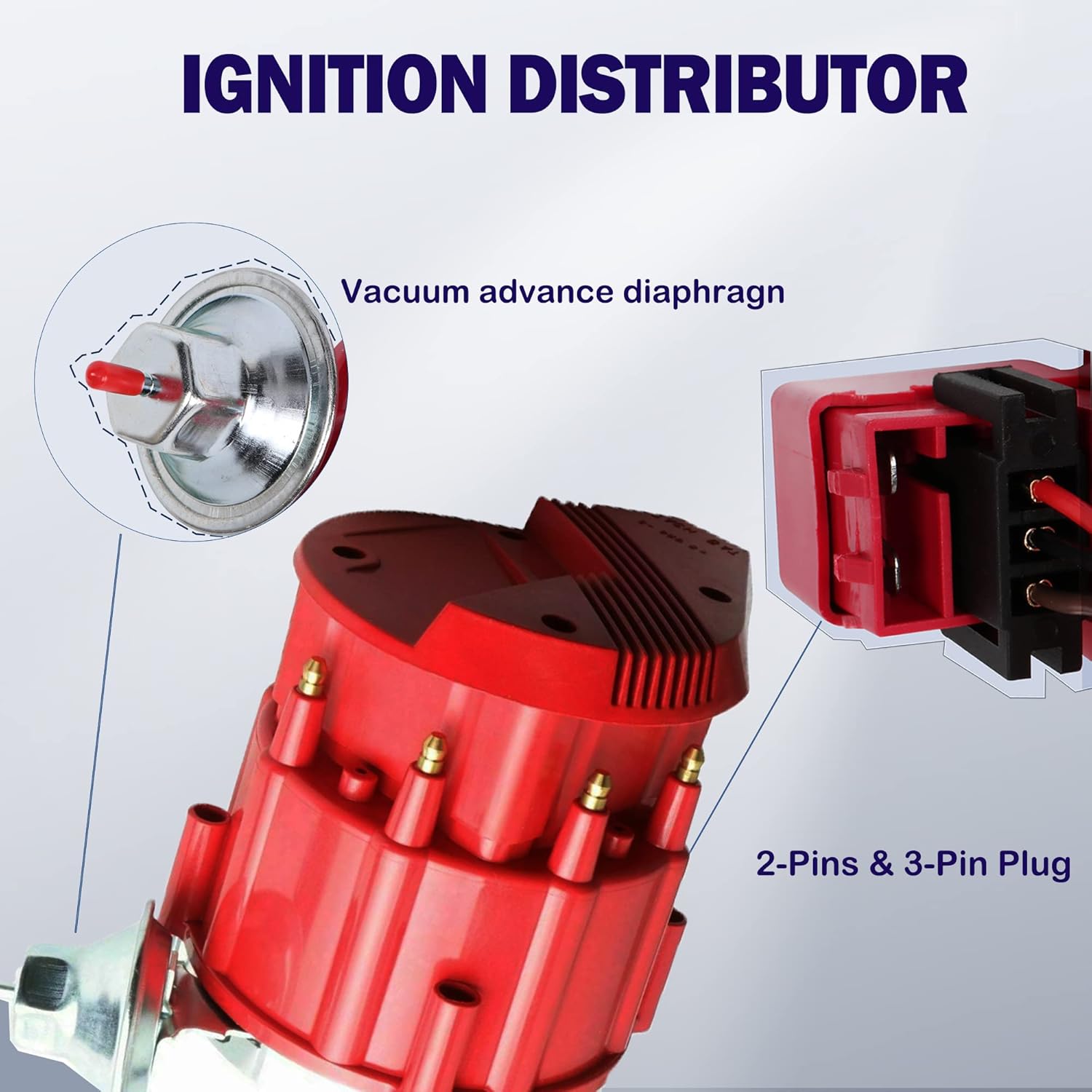 Red Cap Racing HEI Distributor Super Coil Compatible with Chevy SBC Small Block Pack of 2 L2426