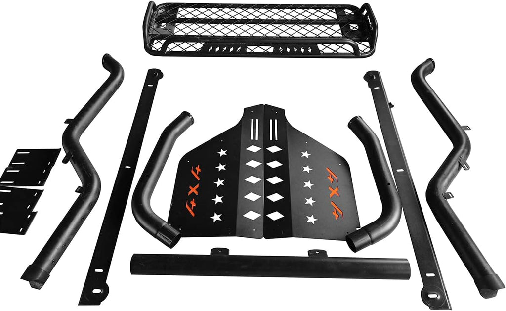 Black Roll Bar Adjustable with Cargo Basket O2809