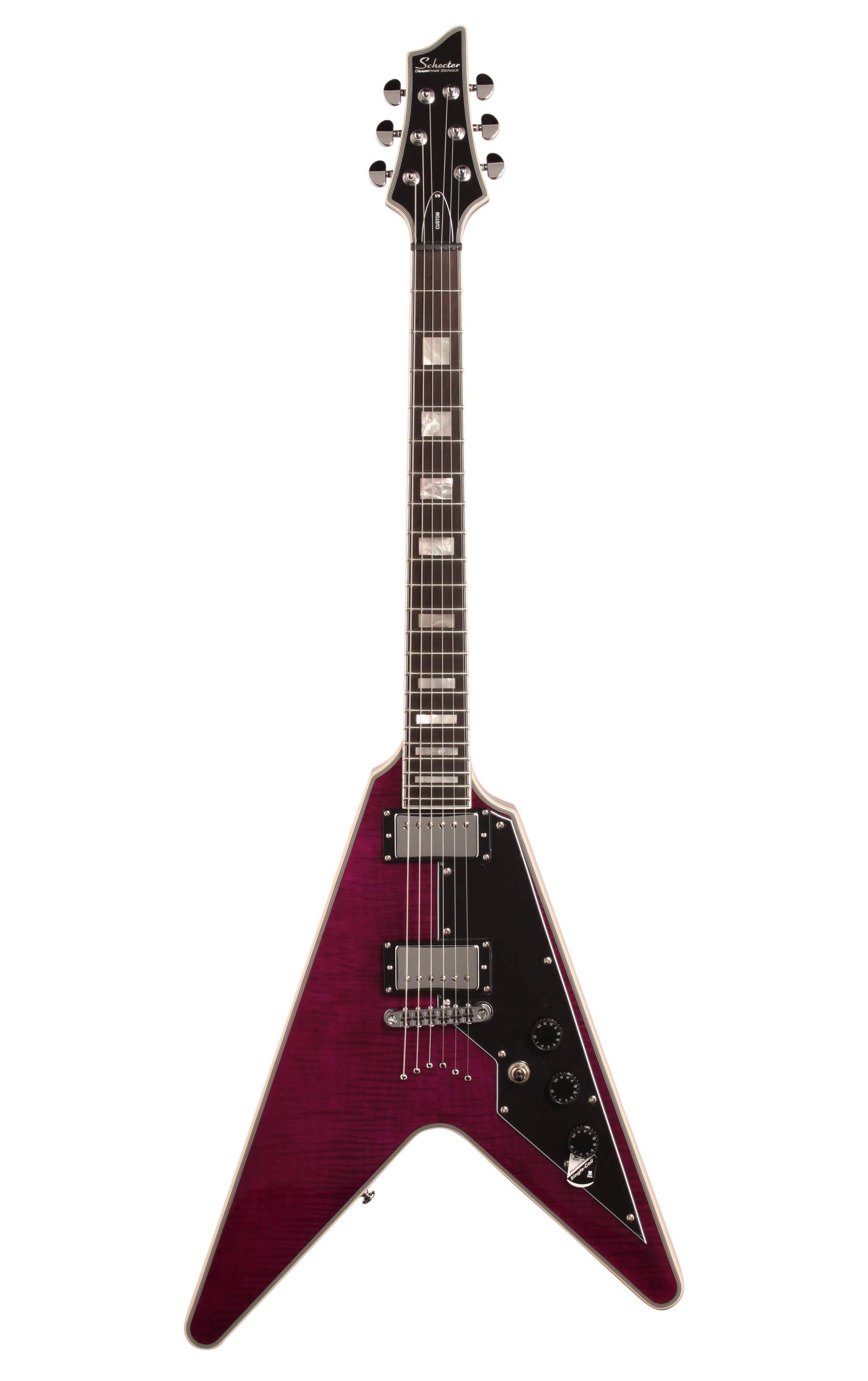 Transparent Purple Electric Guitar O743