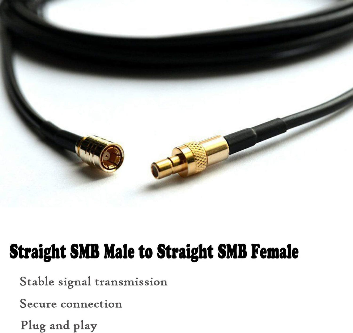 23' SMB Male to SMB Female Antenna Extension Cable F62804
