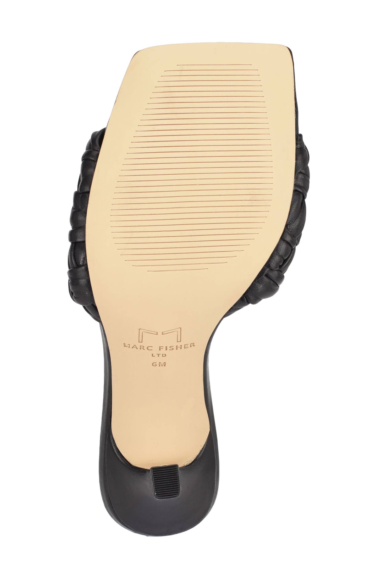 Blue Leather Square Toe Slide E417059