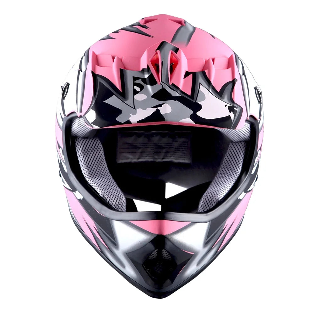 Matt Pink Kids Motocross Helmet O679716