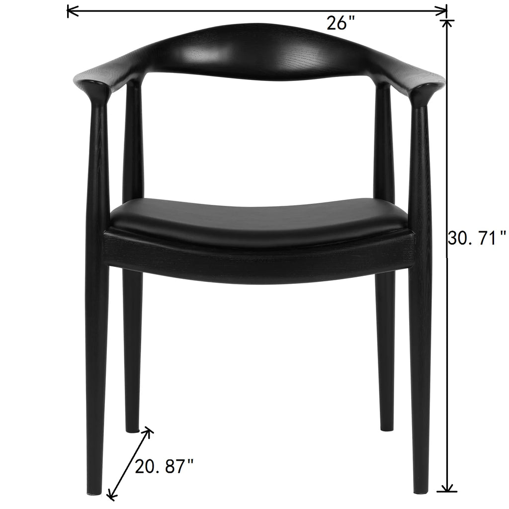 Upholstered Dining Chairs with PU Leather Cushion Seat R3999