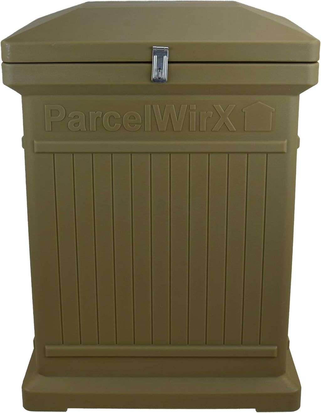 Oak Color Vertical Package Delivery Box with Lift Off Lid O665