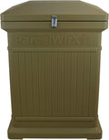Oak Color Vertical Package Delivery Box with Lift Off Lid O665