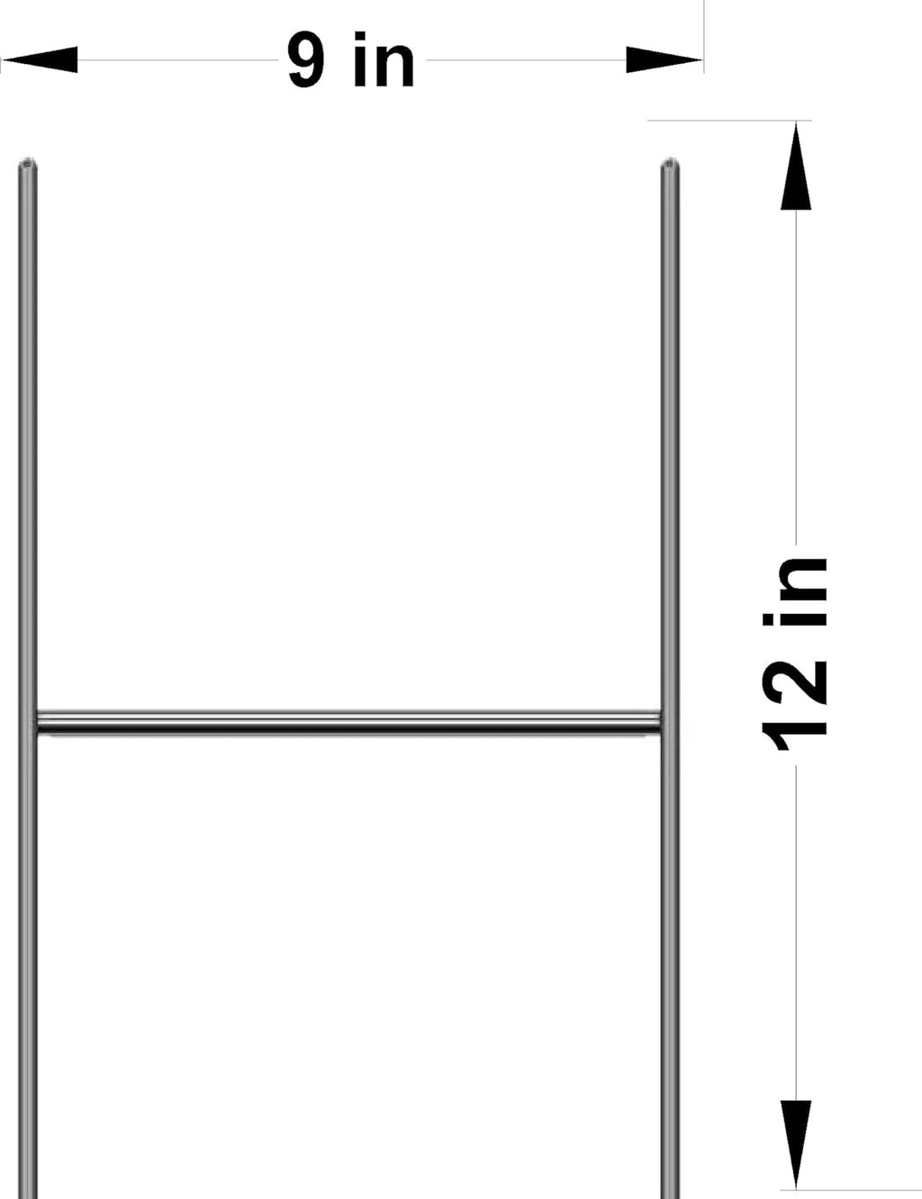 30 Pc White Blank Yard Signs with Metal Stakes O45696