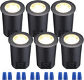 Pack of 6 7W 12V LED Aluminum In-Ground Well Light J870588