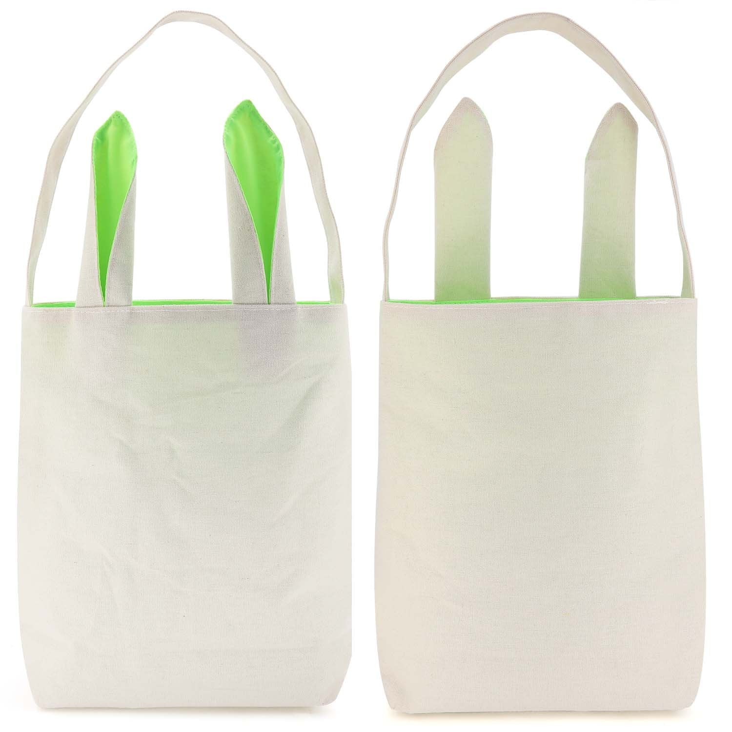 Easter Bunny Bag with Jute Cloth Material, 5 Pack Q34387