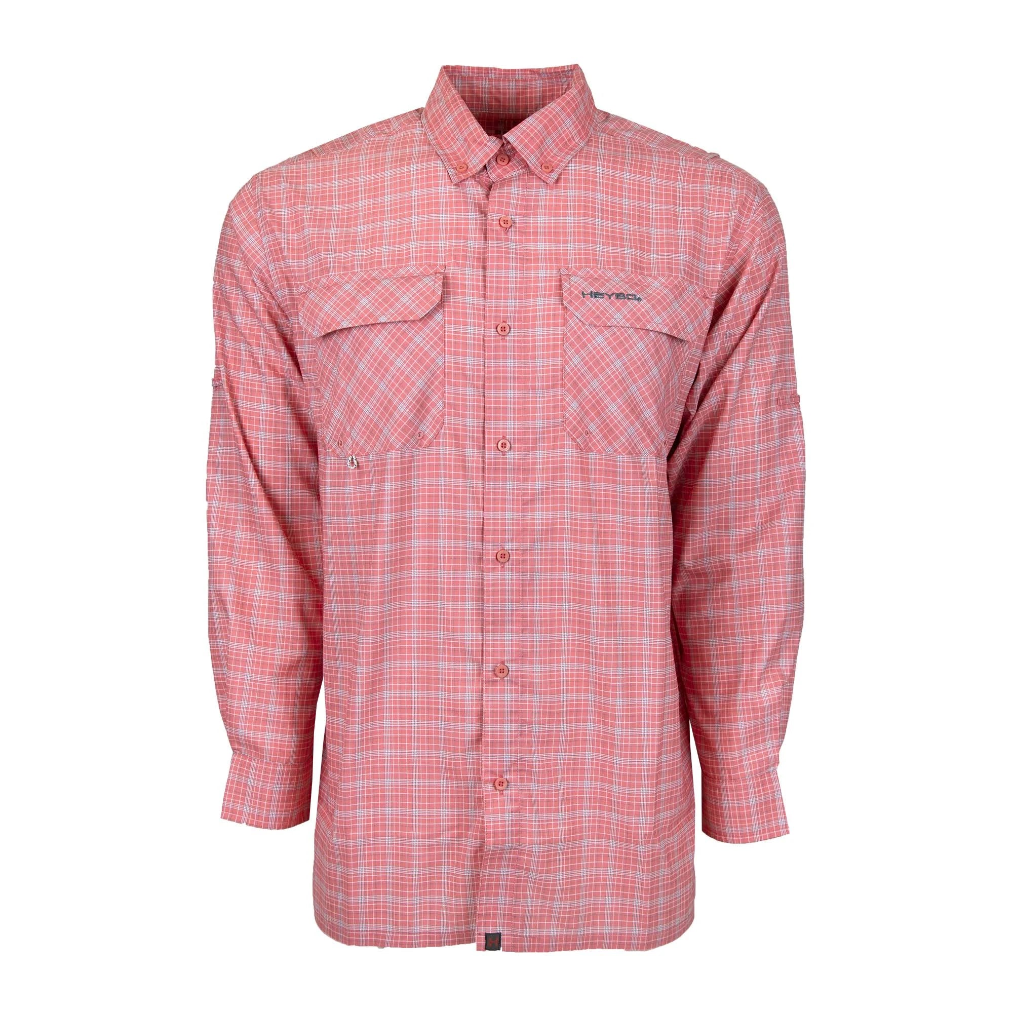 Melon Plaid Long Sleeve Shirt A279030